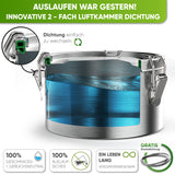 Runde Lunchbox aus Edelstahl mit Dichtung & Löffel | 780ml |