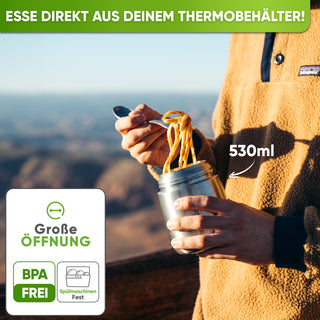 Edelstahl Thermobehälter mit Anti - Vakuum Stöpsel
