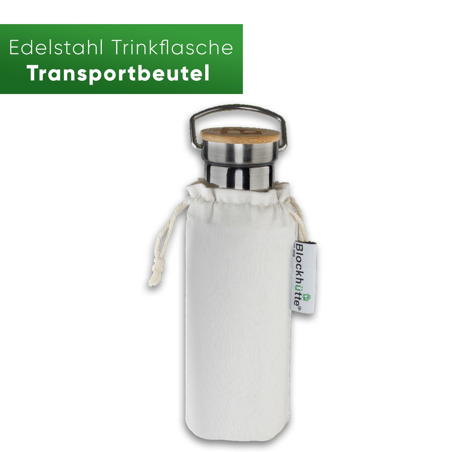 Edelstahl Trinkflasche - Beutel