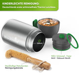 Edelstahl Thermo Lunchbox mit Anti - Vakuum Stöpsel | 730ml |