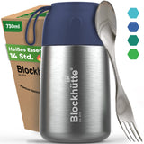 Edelstahl Thermobehälter - Farbig - Blockhütte - BH0024 - DUNKELBLAU