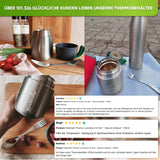 Edelstahl Thermobehälter - Farbig - Blockhütte - BH0024 - TUERKIS