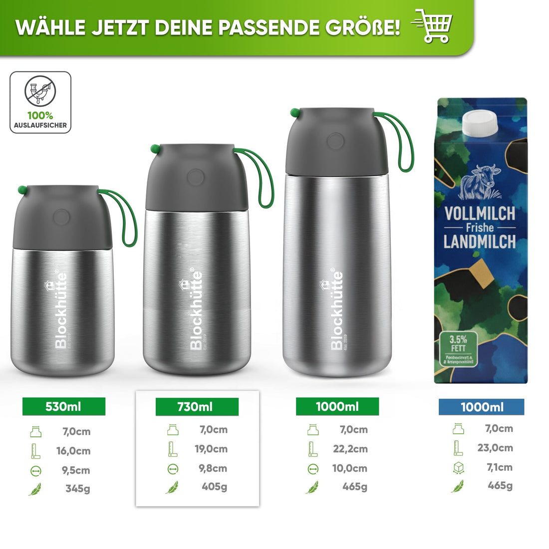 essen in edelstahl aufbewahren Thermobehälter Essen aus hochwertigem Edelstahl