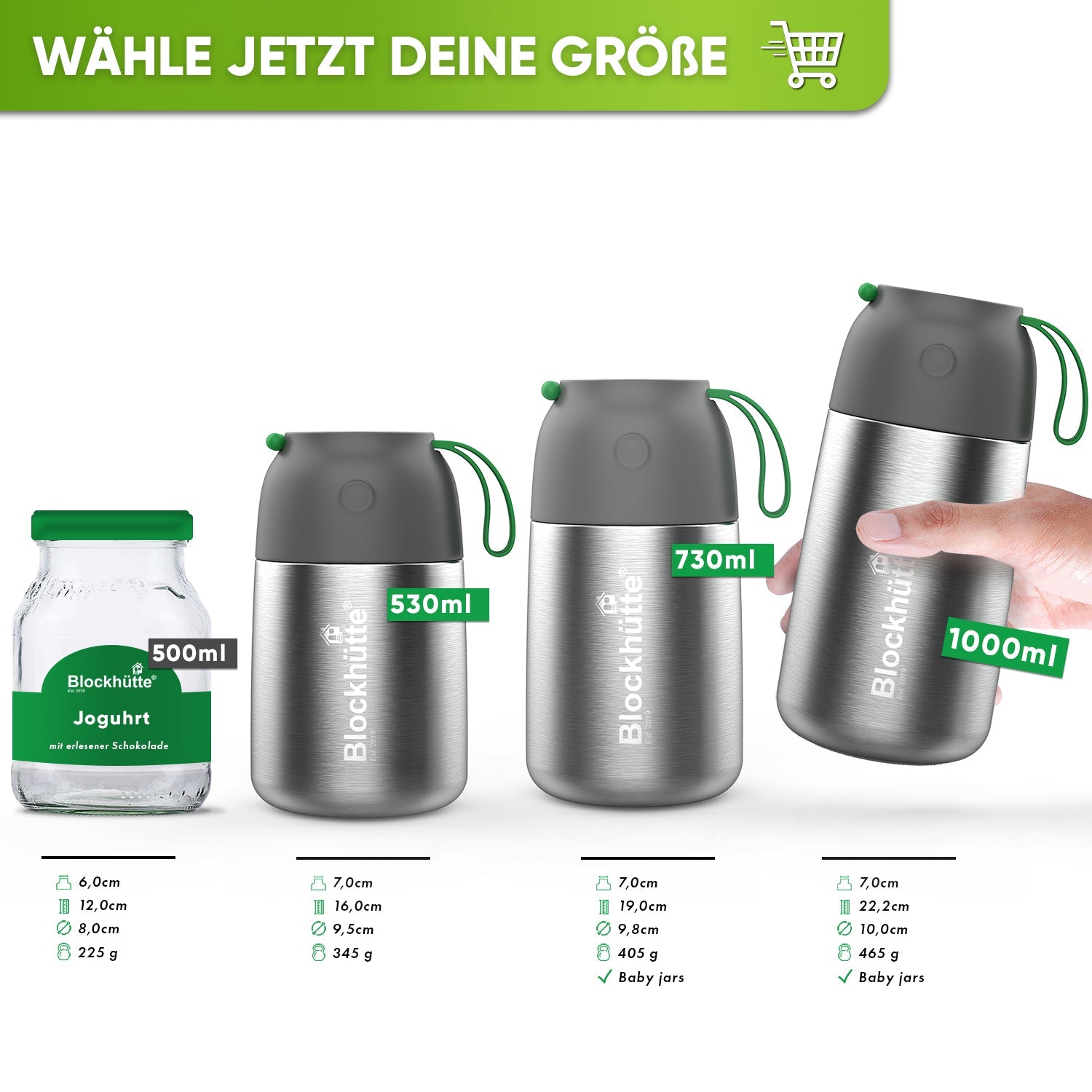Individual Gravur für den Edelstahl Thermobehälter | 1000ml |