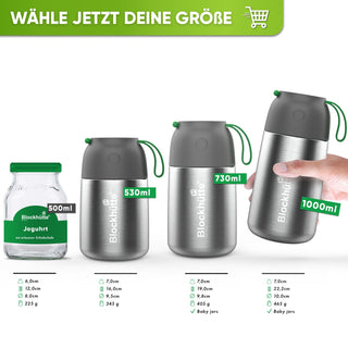 Individual Gravur für den Edelstahl Thermobehälter | 1000ml |
