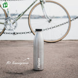 Individual Gravur für die Edelstahl Sport Trinkflasche - Blockhütte - I_SP - TFL_1000