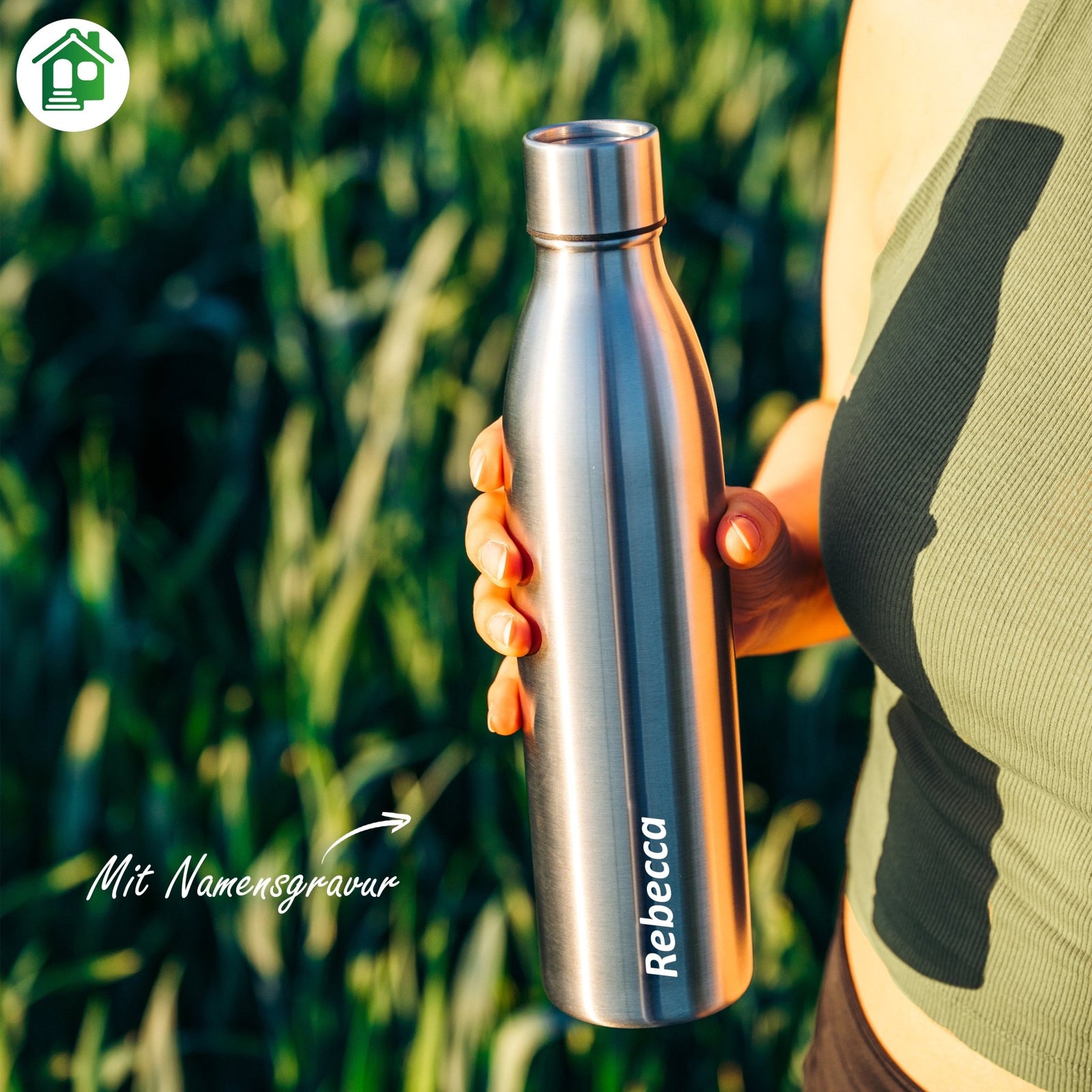 Outdoor-Trinkflasche Mit 2000 Ml – Auslaufsicher, Mit Farbverlauf, Strohhalm Und Tragegriff