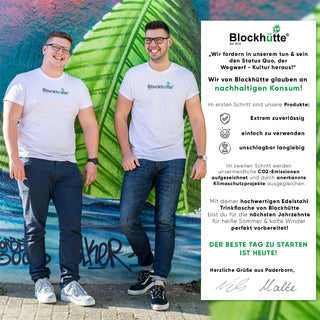 Individual Gravur für die Edelstahl Trinkflasche | 1000ml |