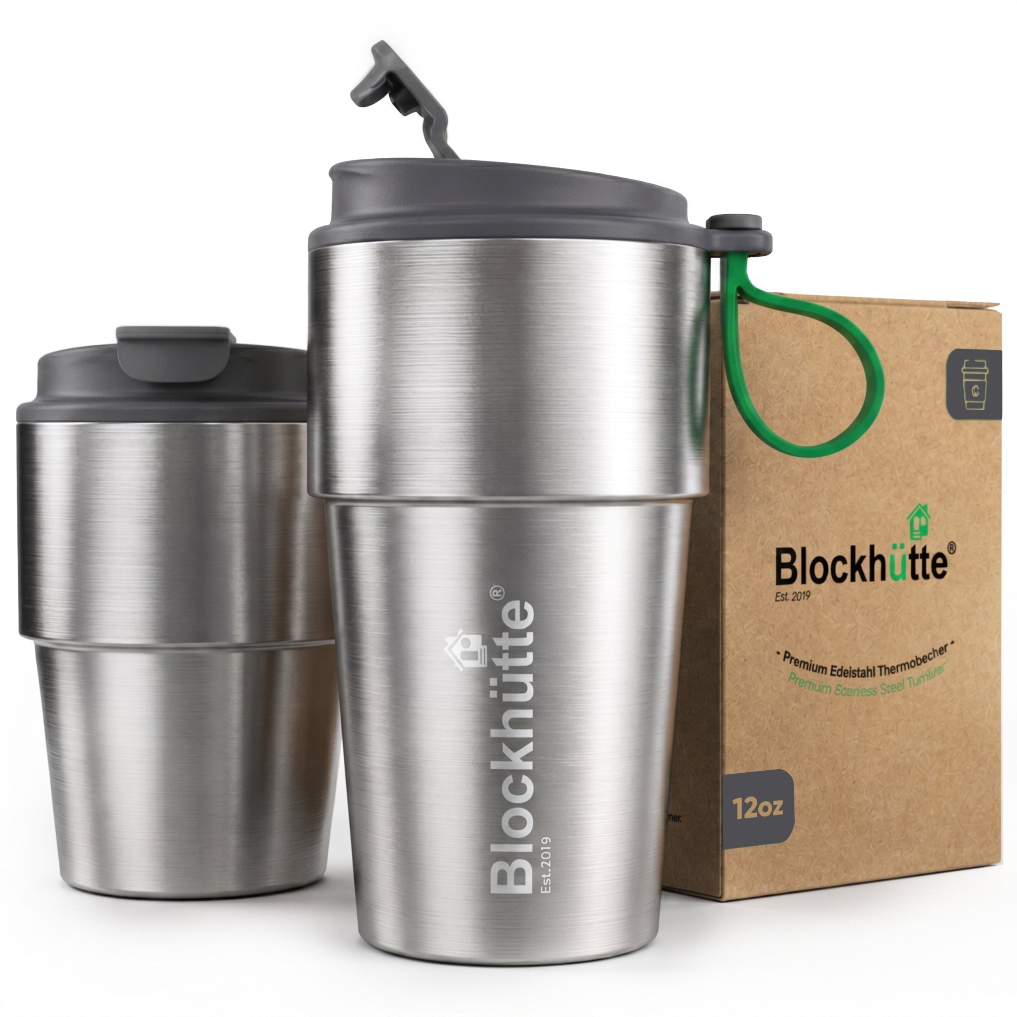 Thermobecher Edelstahl auslaufsicher – Kaffee & Tee to go – Blockhütte