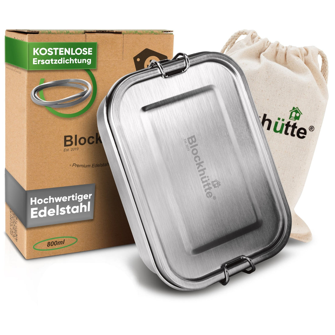 Premium Edelstahl Brotdose – 800ml