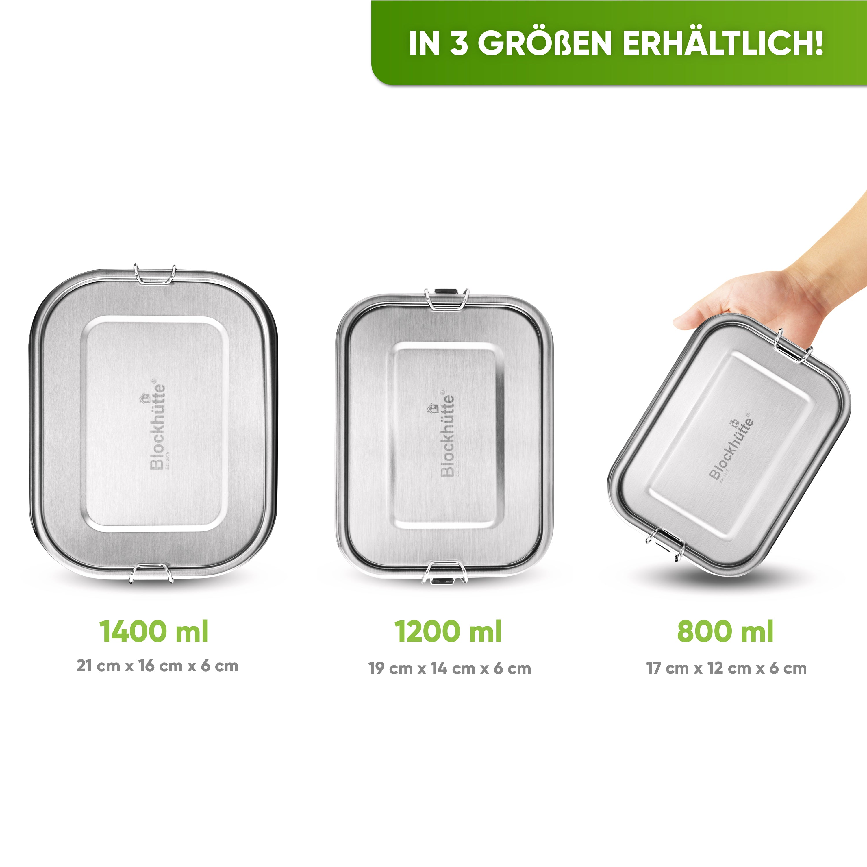 Individual Gravur für die Edelstahl Brotdose - Blockhütte