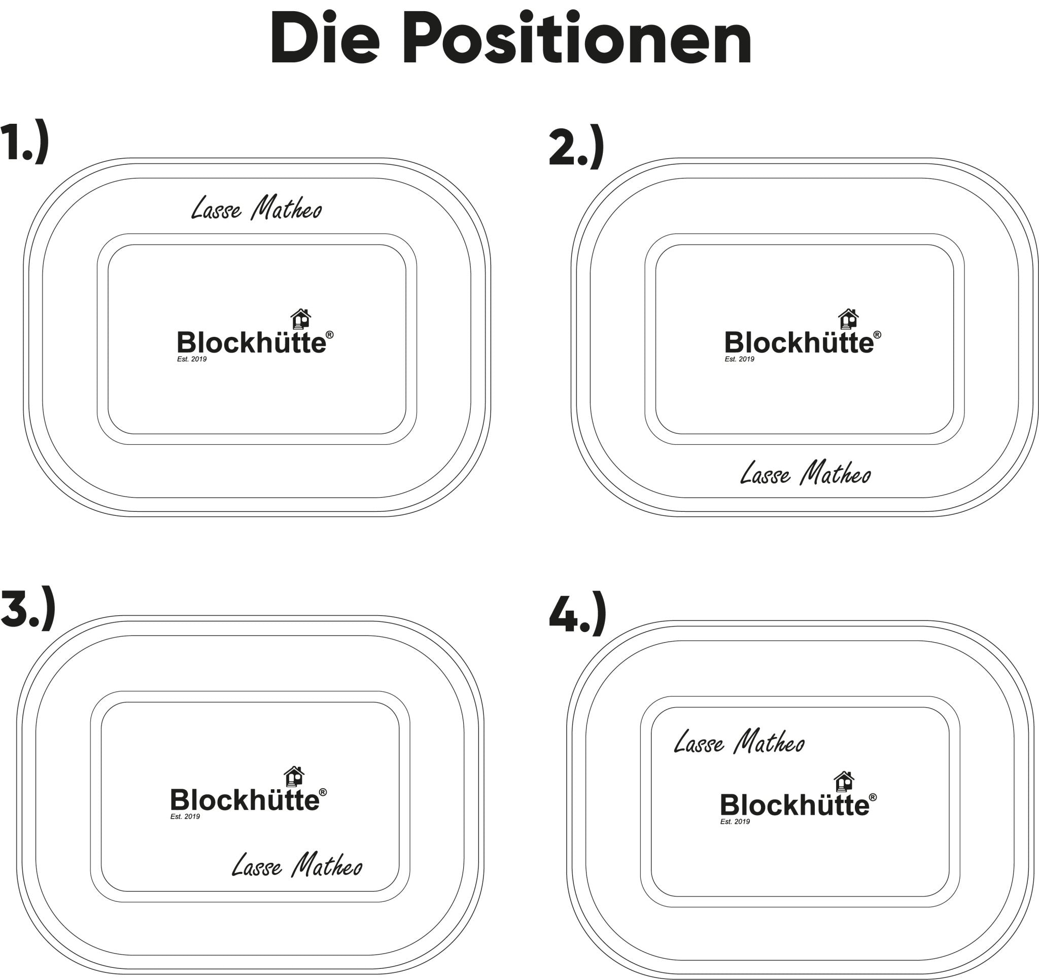 Individual Gravur für die Edelstahl Brotdose | 1400ml |