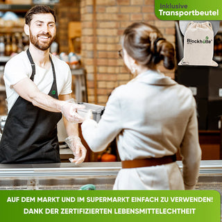 Premium Edelstahl Brotdose mit 2 Trennwänden | 800ml |